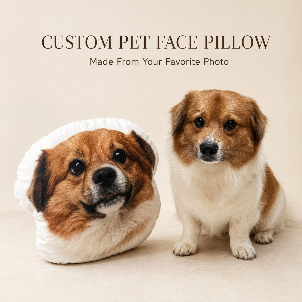 Custom Pet Face Pillow – Personalized Photo Cushion – product view 6