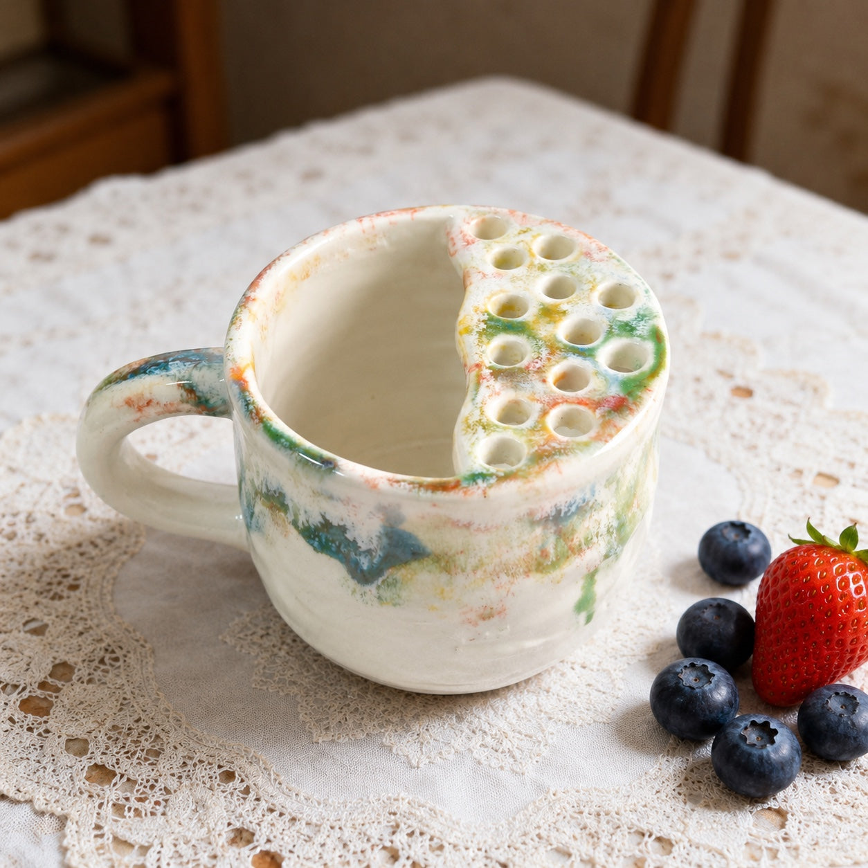 Berry Bowl with Strainer