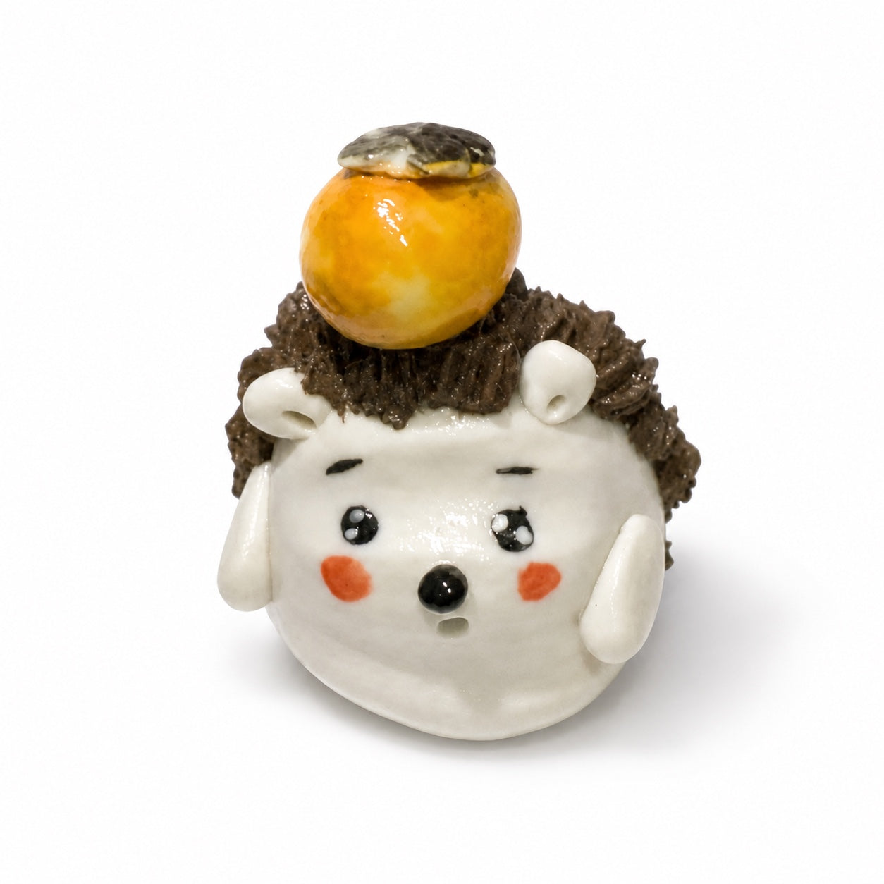 Mini Ceramic Hedgehog Figurines – Handmade Decorative Animal Ornaments