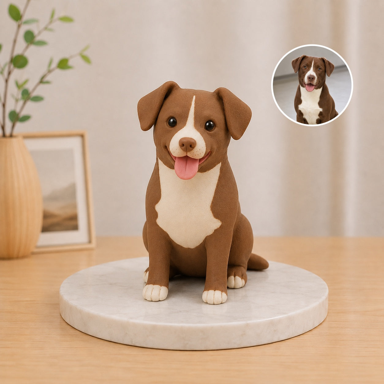 Custom Clay Pet Sculpture – Personalized 3D Pet Figurine
