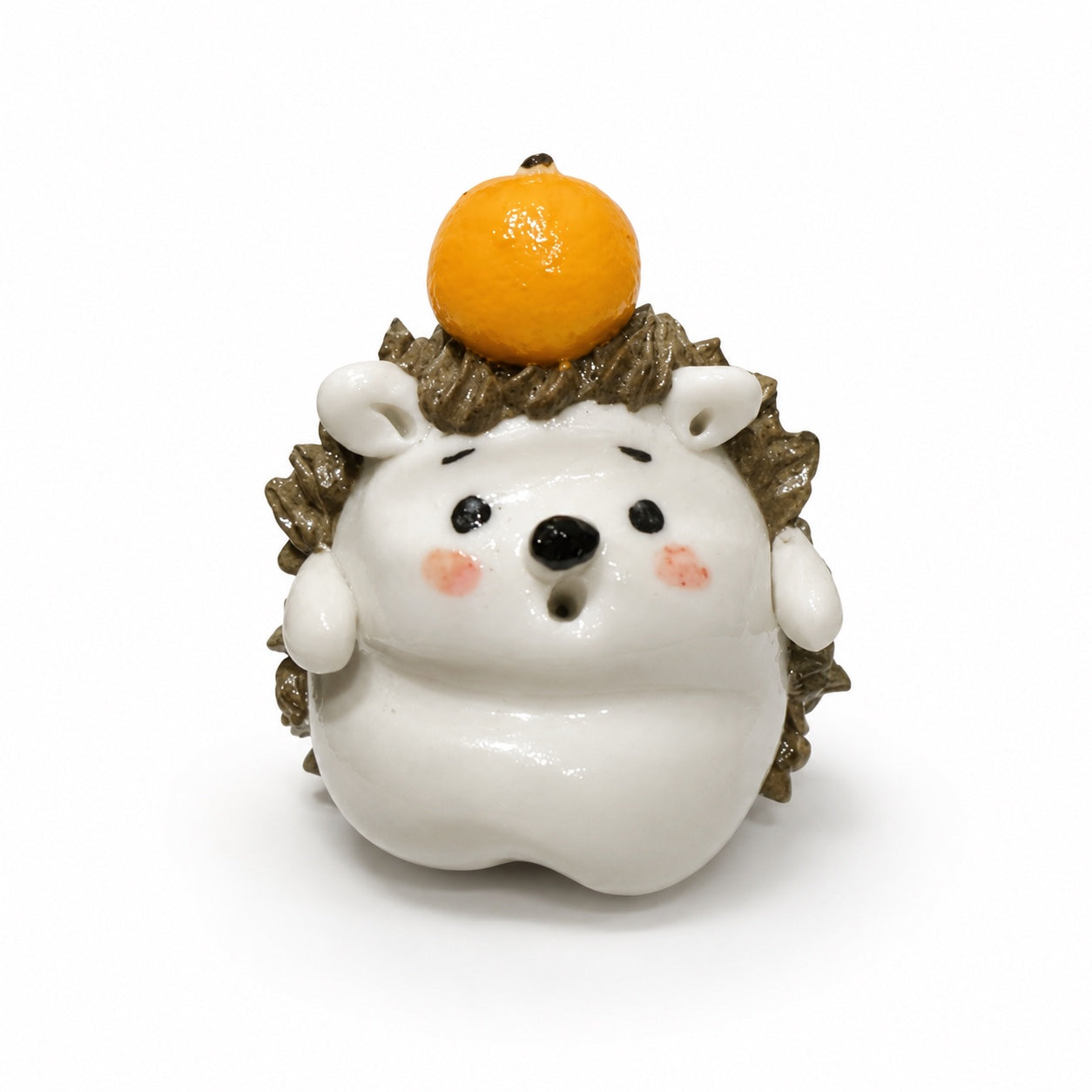 Mini Ceramic Hedgehog Figurines – Handmade Decorative Animal Ornaments