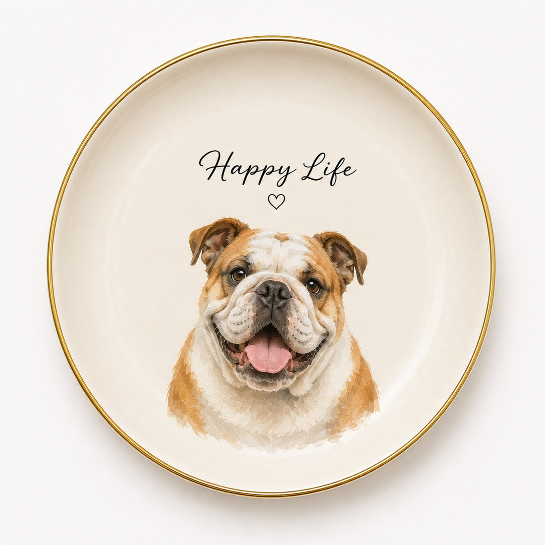 Custom Pet Portrait Ceramic Jewelry Dish - main product image