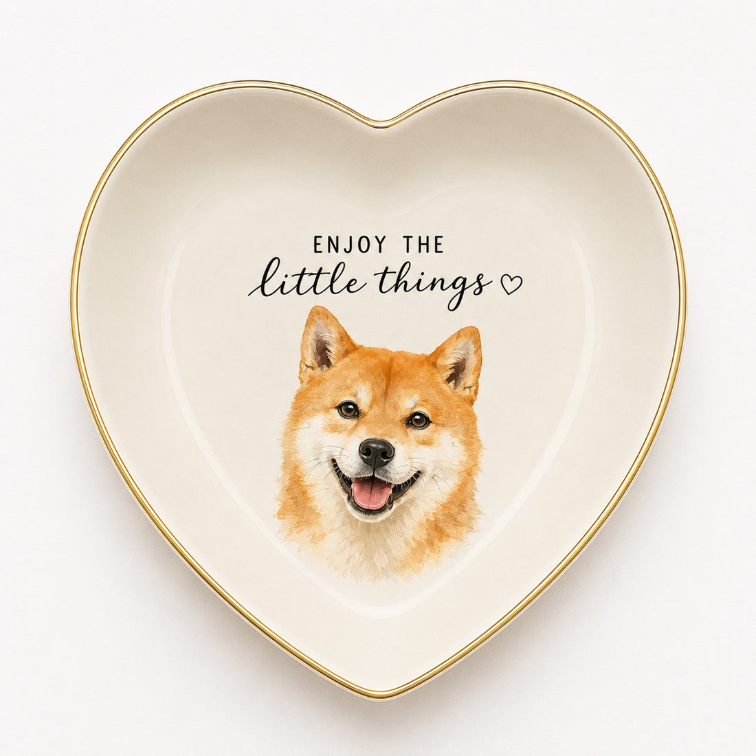 Custom Pet Portrait Ceramic Jewelry Dish - main product image